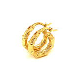 Argollas en oro amarillo 10kt.
