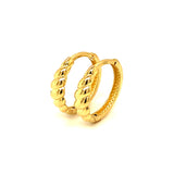 Huggies en oro amarillo 10kt.