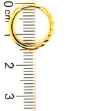 Huggies en oro amarillo 10kt.