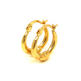 Argollas (HC) en oro amarillo 10kt.