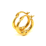 Argollas (HC) en oro amarillo 10kt.