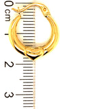 Argollas (HC) en oro amarillo 10kt.