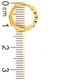 Huggies en oro amarillo 10kt.