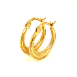 Argollas (HC) en oro amarillo 10kt.