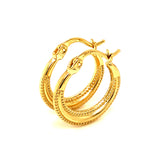 Argollas (HC) en oro amarillo 10kt.