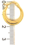 Argollas (HC) en oro amarillo 10kt.