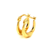 Argollas (HC) en oro amarillo 10kt.