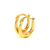 Argollas (HC) en oro amarillo 10kt.
