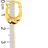 Argollas (HC) en oro amarillo 10kt.