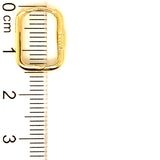 Huggies en oro amarillo 10kt.