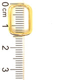 Huggies en oro amarillo 10kt.