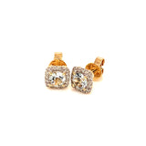 Aretes de aguamarina en oro amarillo 14kt.  ANTES: $799.00