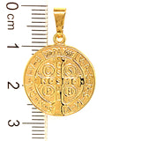 Dije (San Benito ) en oro amarillo 10kt.