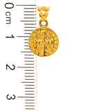 Dije (San Benito ) en oro amarillo 10kt.