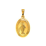 Dije (Medalla Milagrosa) en oro amarillo 10kt.
