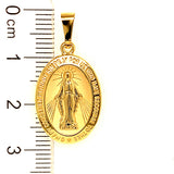 Dije (Medalla Milagrosa) en oro amarillo 10kt.