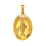 Dije (Medalla Milagrosa) en oro amarillo 10kt.