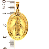 Dije (Medalla Milagrosa) en oro amarillo 10kt.
