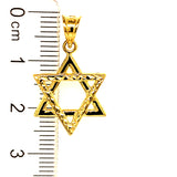 Dije (Estrella de David ) en oro amarillo 10kt.