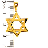 Dije (Estrella de David ) en oro amarillo 10kt.