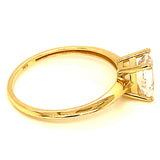 Anillo con circón en oro amarillo 10kt.