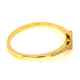 Anillo (Cruz) en oro amarillo 10kt.