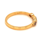 Anillo de amatista en oro amarillo 18kt.