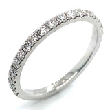 (LD) Set de anillos con diamantes de laboratorio en oro blanco 10kt. D-1.50Cts.