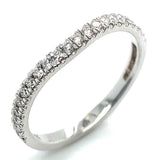 (LD) Set de anillos con diamantes de laboratorio en oro blanco 14kt. D-1.72Cts.