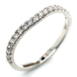 (LD) Set de anillos con diamantes de laboratorio en oro blanco 14kt. D-1.98Cts.