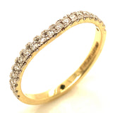 (LD) Set de anillos con diamantes de laboratorio en oro amarillo 14kt. D-2.50Cts.