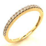 (LD) Set de anillos con diamantes de laboratorio en oro amarillo 14kt. D-2.14Cts.