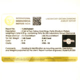 (LD) Set de anillos con diamantes de laboratorio en oro amarillo 14kt. D-2.14Cts.