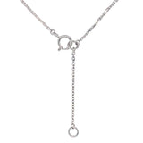 Collar de esmeralda con diamantes en oro blanco 18kt.