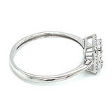 (MIA) Anillo con diamantes en oro blanco 18kt. D-0.16Cts.