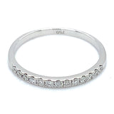 (MIA) Banda con diamantes en oro blanco 18kt. D-0.20Cts.