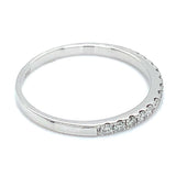 (MIA) Banda con diamantes en oro blanco 18kt. D-0.20Cts.