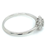 (MIA) Anillo con diamantes en oro blanco 18kt. D-0.35Cts.