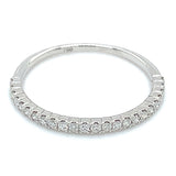 (MIA) Banda con diamantes en oro blanco 18kt. D-0.19Cts.
