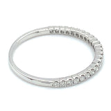 (MIA) Banda con diamantes en oro blanco 18kt. D-0.19Cts.