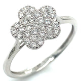 (MIA) Anillo con diamantes en oro blanco 18kt. D-0.31Cts.