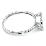 (MIA) Anillo con diamantes en oro blanco 18kt. D-0.31Cts.