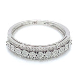 (MIA) Anillo con diamantes en oro blanco 18kt. D-0.17Cts.