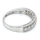 (MIA) Anillo con diamantes en oro blanco 18kt. D-0.17Cts.
