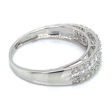 (MIA) Banda con diamantes en oro blanco 18kt. D-0.44Cts.