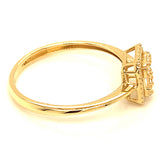 (MIA) Anillo con diamantes en oro amarillo 18kt. D-0.16Cts.