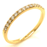 (MIA) Banda con diamantes en oro amarillo 18kt. D-0.20Cts.