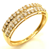 (MIA) Banda con diamantes en oro amarillo 18KT D-0.45CT