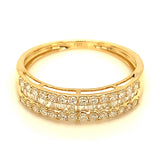 (MIA) Banda con diamantes en oro amarillo 18KT D-0.45CT
