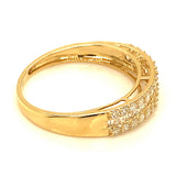 (MIA) Banda con diamantes en oro amarillo 18KT D-0.45CT
